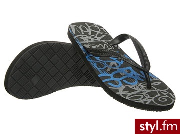 Klapki Mass Flip Flops Czarny - Klapki Buty Moda