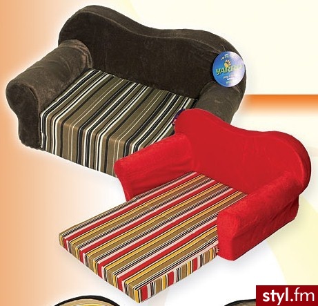 YARRO LEGOWISKO SOFA W PASKI MATERIAŁ EXTRA NR.1 DLA PSA LUB KOTA - Paski Dodatki Moda