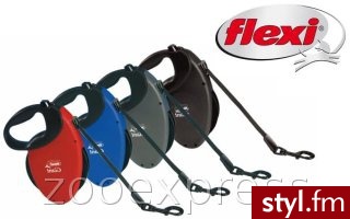 Smycz Flexi Giant XL kolor CzARNY - Psy Zwierzaki