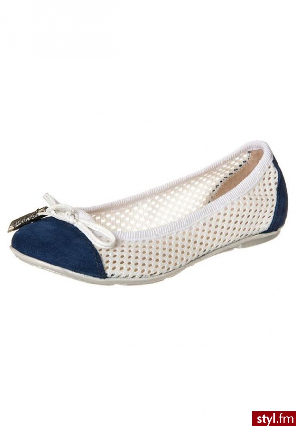 Andrea Morelli Baleriny biały - Balerinki Buty Moda