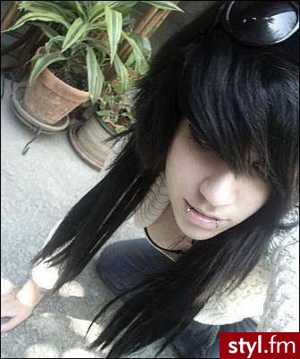 EMO Alternatywne Średnie Fryzury