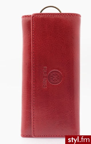 Krenig Etui na klucze Classic 12007 czerwone czerwony - Portfele i etui Dodatki Moda