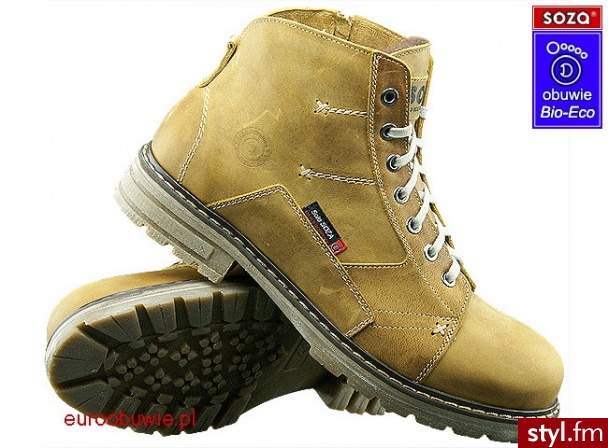 SOZA Bio Eco Obuwie Zimowe Casual SO-746-F Camel Trekkingowe Odcienie beżu i brązu - Pozostałe Buty Moda