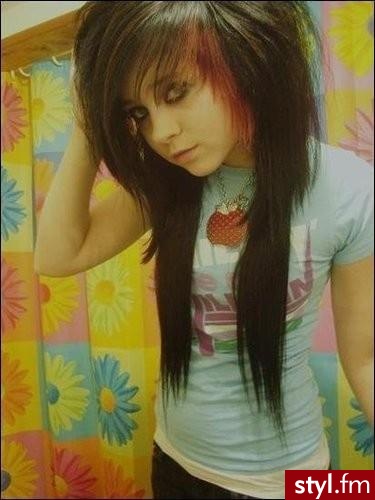 EMO Alternatywne Średnie Fryzury