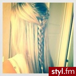 Blond Warkocze Proste Na co dzień Długie Fryzury