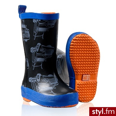 Celavi Boys Kalosze Motiv black - Kalosze Buty Moda