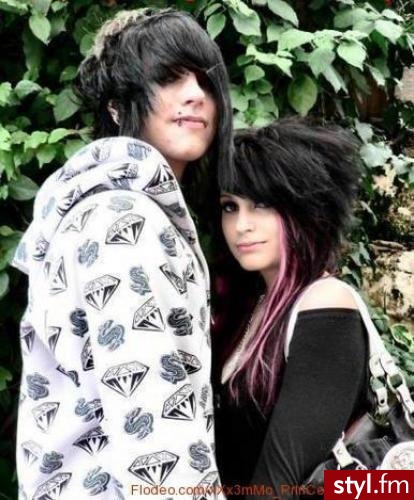 EMO Alternatywne Średnie Fryzury