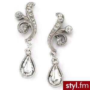 Bridal Crystal Fancy Drop Earrings - Polyvore. Pobrano ze strony: http://www.polyvore.com/bridal_crystal_fancy_drop_earrings/thing?id=12141564 - Pozostałe Dodatki Moda