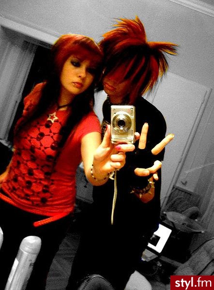 EMO Alternatywne Średnie Fryzury