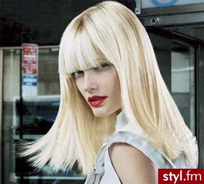 blond - Średnie Fryzury