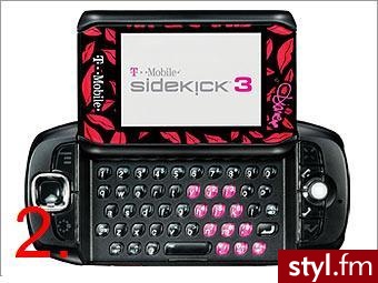 1.Sidekick LX Tony Hawk Edition, 2.Sidekick 3, Diane von Furstenberg, 3.Sidekick 2, Juicy Couture - Gadżety Inne Moda