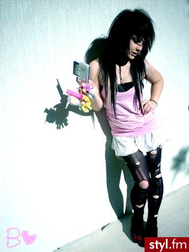 EMO Alternatywne Średnie Fryzury