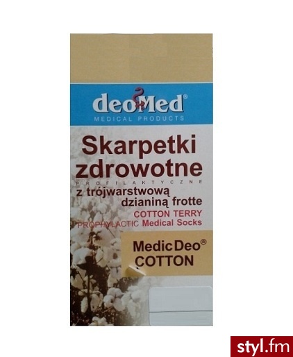 DeoMed SKARPETKI DEOMED MEDIC DEO COTTON - Rajstopy Bielizna Moda