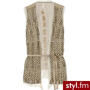 Edun Bead-embellished silk-chiffon vest - Polyvore. Pobrano ze strony: http://www.polyvore.com/edun_bead-embellished_silk-chiffon_vest/thing?id=32798642 - Misz-masz