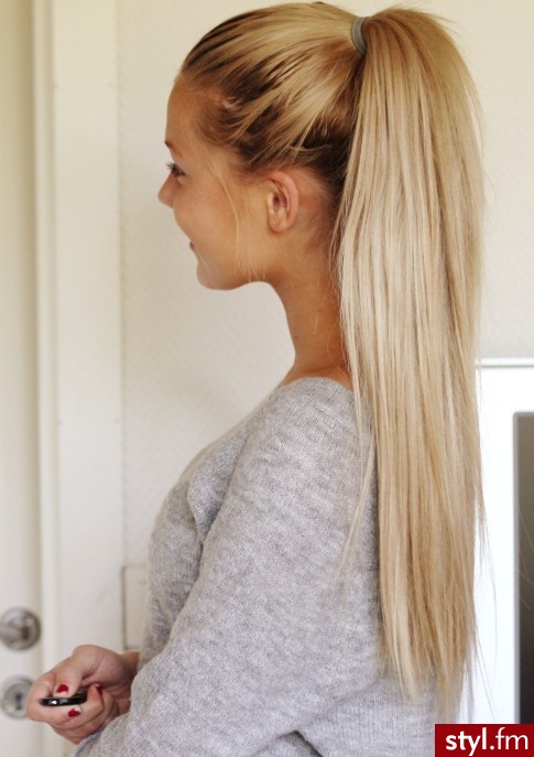 Blond Upięcie Proste Na co dzień Długie Fryzury