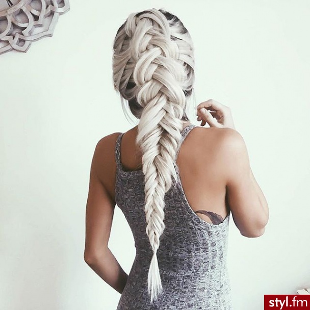 Blond Warkocze Proste Na co dzień Długie Fryzury