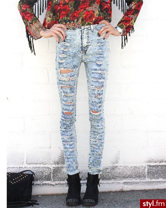 Jeansy Spodnie Moda