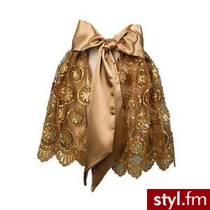 Spódnica z kokardą jako pasek:) - Pozostałe Ciuchy Moda
