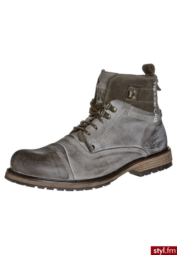 Yellow Cab SOLDIER Botki sznurowane szary (Y15105) - Botki Buty Moda