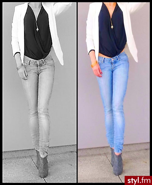 black ank colours - Jeansy Spodnie Moda