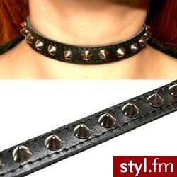Obroża jednorzędowa ćwieki 0,5cm - Gadżety Inne Moda