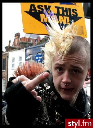 Punk Rock Alternatywne Średnie Fryzury