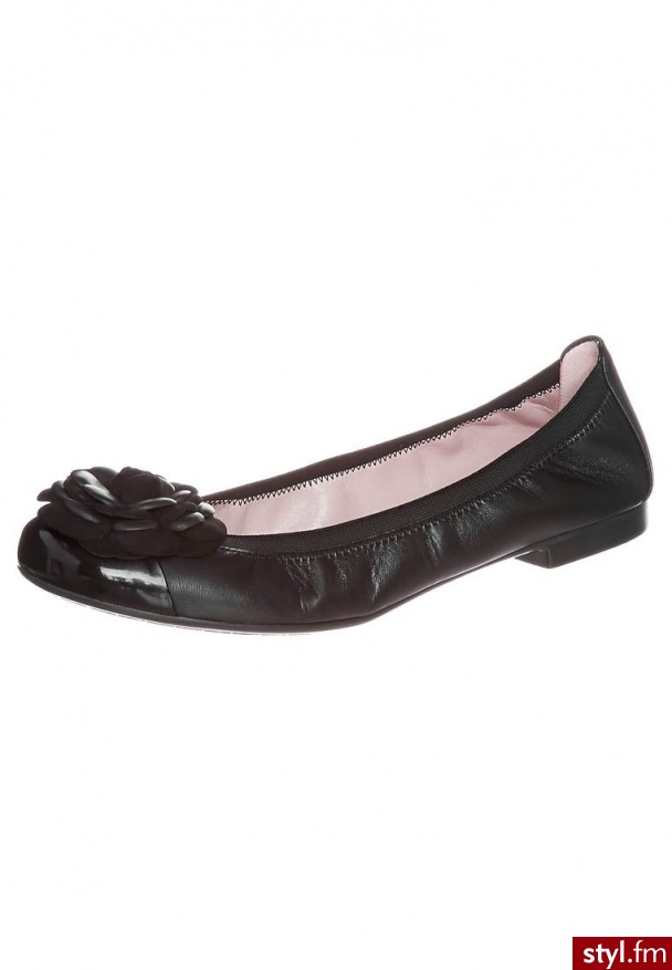 Pretty Ballerinas FLOWER ANGELIS Baleriny czarny (39398 Shade Cotton) - Balerinki Buty Moda