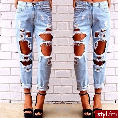 Jeansy Spodnie Moda