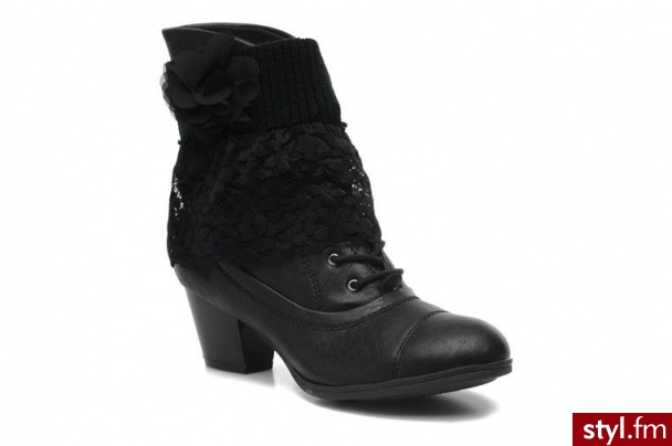 Molly Bracken PÓŁBUTY I BOTKI BRIDGET BY MOLLY BRACKEN (Czarny) - Botki Buty Moda