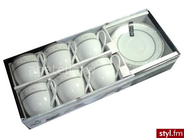 Ambition baron silver komplet kawowy 12 el 63280 - Pozostałe Biżuteria Moda