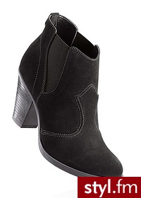 Bonprix Botki skórzane 908682_23093 - Botki Buty Moda