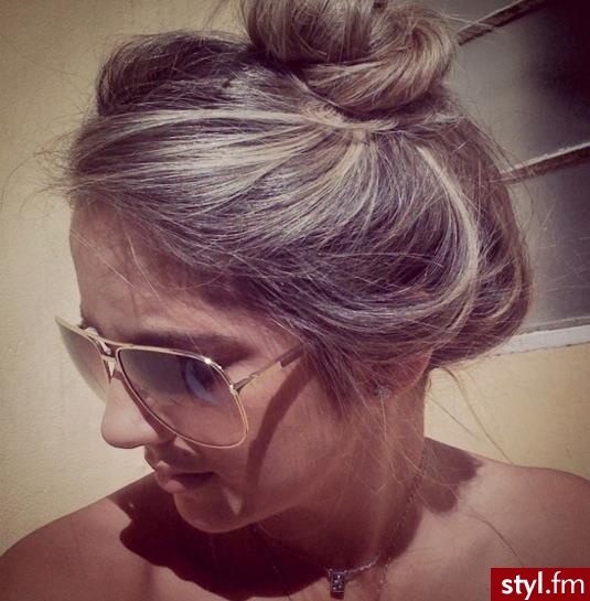 Blond Upięcie Proste Na co dzień Średnie Fryzury