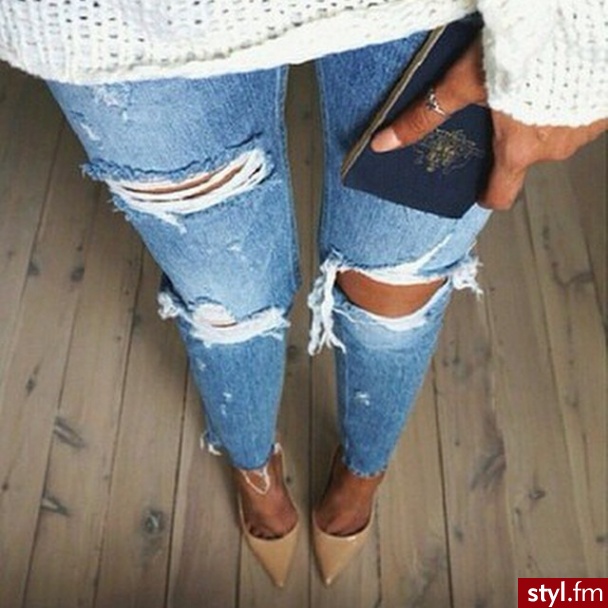 Jeansy Spodnie Moda