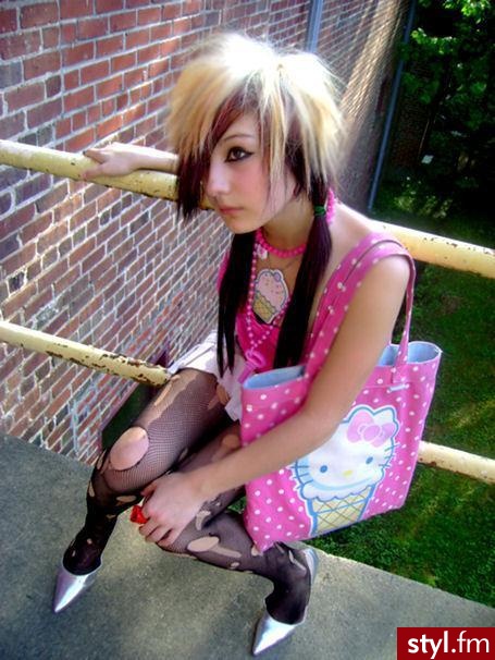 EMO Alternatywne Średnie Fryzury