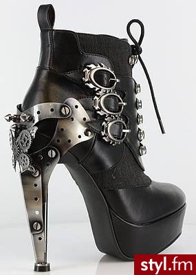 Styl Steampunk - Botki Buty Moda