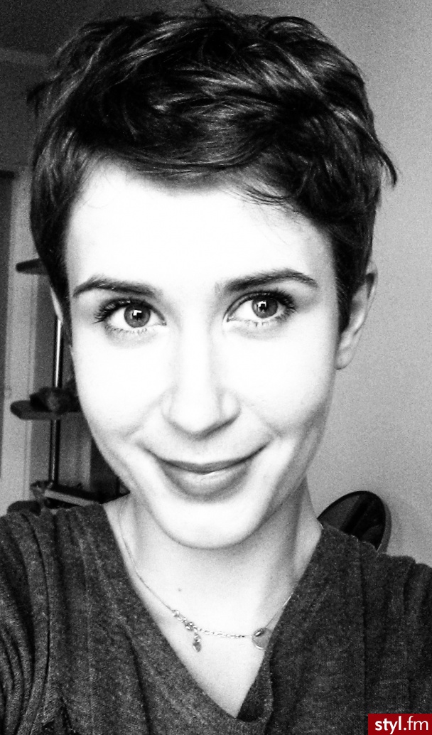 pixie cut - Czarne Irokez damski Proste z grzywką Na co dzień Krótkie Fryzury
