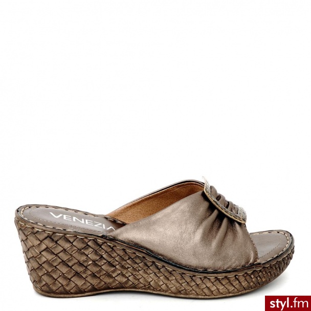 Venezia KLAPKI NA KOTURNIE 74501106 FUCI - Klapki Buty Moda