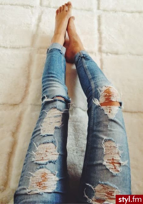 Jeansy Spodnie Moda