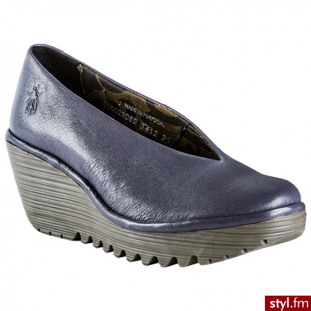 Fly London Półbuty Yaz Lilla P500025089 Fioletowy - Półbuty Buty Moda
