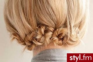 Blond Upięcie Proste Na co dzień Średnie Fryzury