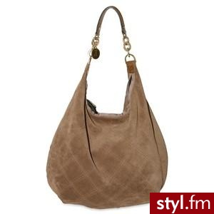 LANVIN - QUILTED SUEDE CABECEO HOBO - Polyvore. Pobrano ze strony: http://www.polyvore.com/lanvin_quilted_suede_cabeceo_hobo/thing?id=19514814 - Pozostałe Torebki Moda