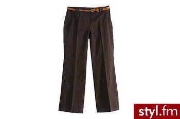 S.Oliver S Oliver Spodnie Flare damskie z paskiem brązowe roz. W38 L32 (5904378151546) - Pozostałe Spodnie Moda