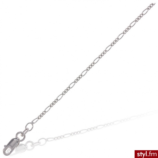 Dandelio Łańcuszek Figaro 50 cm NDI-ŁAŃ-0008 - Łańcuszki Biżuteria Moda