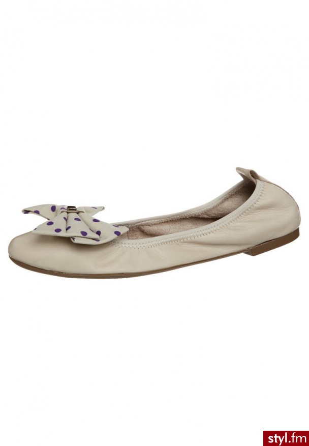 Inuovo Baleriny beżowy MK1813 - Balerinki Buty Moda