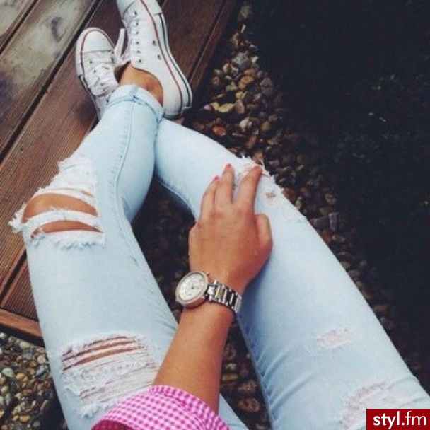 Jeansy Spodnie Moda