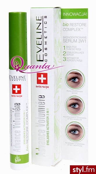 Eveline Advance Volumiere 3w1 Serum skoncentrowane do rzęs 10 ml - Dzienne Makijaże