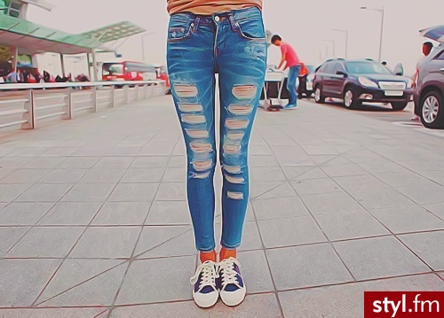 Jeansy Spodnie Moda