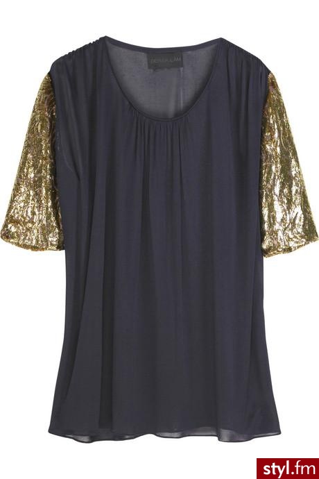 szyfonowy t-shirt od Derek Lam 690$ - Pozostałe Ciuchy Moda