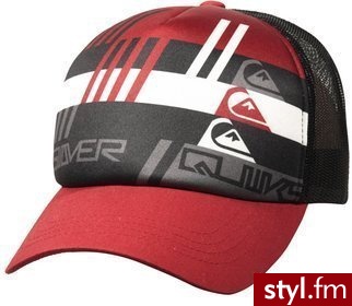 Quiksilver Czapka z daszkiem WATER DOPE quik red r.OS - Nakrycia głowy Dodatki Moda