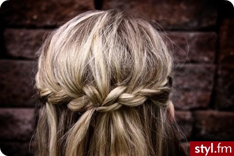 Blond Warkocze Proste Na co dzień Średnie Fryzury